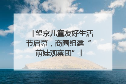 望京儿童友好生活节启幕，商圈组建“萌娃观察团”