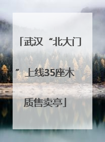 武汉“北大门”上线35座木质售卖亭