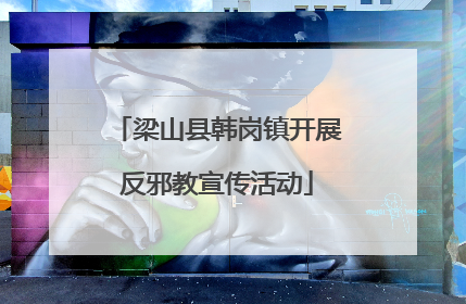梁山县韩岗镇开展反邪教宣传活动