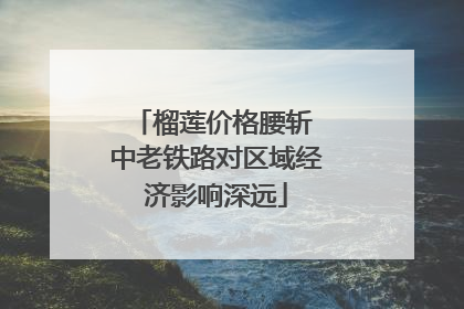榴莲价格腰斩 中老铁路对区域经济影响深远