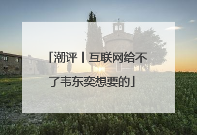 潮评丨互联网给不了韦东奕想要的
