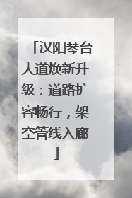 汉阳琴台大道焕新升级：道路扩容畅行，架空管线入廊