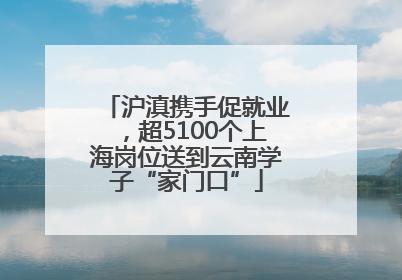 沪滇携手促就业，超5100个上海岗位送到云南学子“家门口”