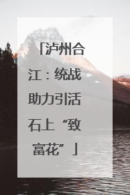 泸州合江：统战助力引活石上“致富花”