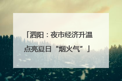 泗阳：夜市经济升温 点亮夏日“烟火气”