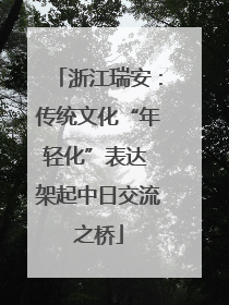 浙江瑞安：传统文化“年轻化”表达 架起中日交流之桥