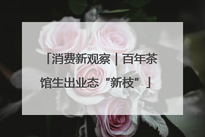 消费新观察｜百年茶馆生出业态“新枝”
