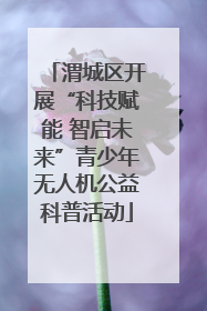 渭城区开展“科技赋能 智启未来”青少年无人机公益科普活动