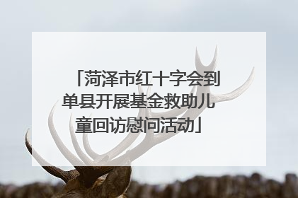 菏泽市红十字会到单县开展基金救助儿童回访慰问活动