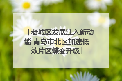 老城区发展注入新动能 青岛市北区加速低效片区蝶变升级