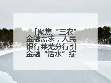 聚焦“三农”金融需求，人民银行莱芜分行引金融“活水”绽乡村振兴之花