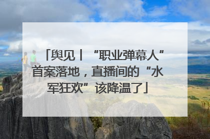 舆见丨“职业弹幕人”首案落地，直播间的“水军狂欢”该降温了