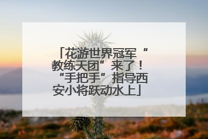 花游世界冠军“教练天团”来了！“手把手”指导西安小将跃动水上
