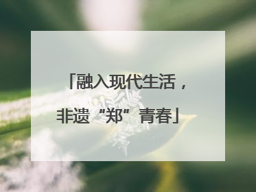 融入现代生活，非遗“郑”青春