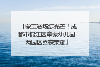蒙宝赛场绽光芒！成都市锦江区童蒙幼儿园两园区喜获荣耀