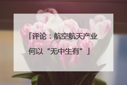 评论：航空航天产业何以“无中生有”