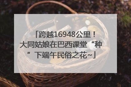 跨越16948公里！大同姑娘在巴西课堂“种”下端午民俗之花~
