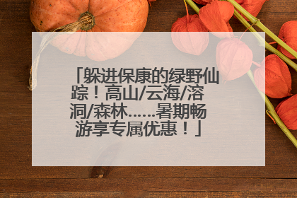 躲进保康的绿野仙踪！高山/云海/溶洞/森林……暑期畅游享专属优惠！