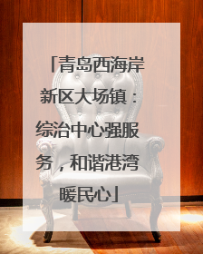 青岛西海岸新区大场镇：综治中心强服务，和谐港湾暖民心