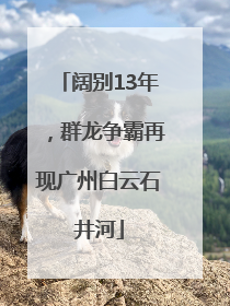 阔别13年，群龙争霸再现广州白云石井河