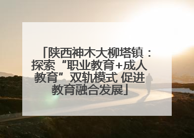 陕西神木大柳塔镇：探索“职业教育+成人教育”双轨模式 促进教育融合发展