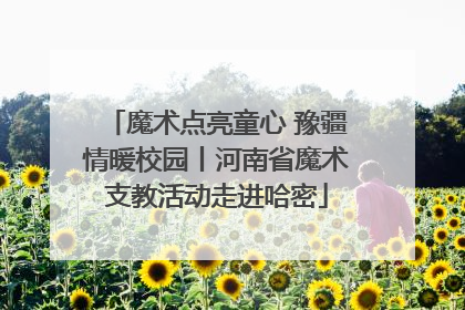 魔术点亮童心 豫疆情暖校园丨河南省魔术支教活动走进哈密