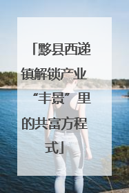 黟县西递镇解锁产业“丰景”里的共富方程式