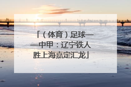 （体育）足球——中甲：辽宁铁人胜上海嘉定汇龙