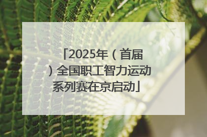 2025年（首届）全国职工智力运动系列赛在京启动